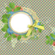 vacation blue green frame