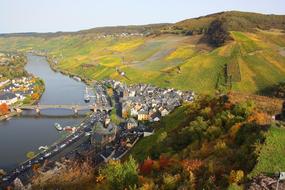 historical city on riverside, germany, rhineland palatinate