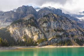 mountains and hills in a national park in Switzerland