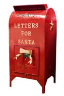 Santa Mailbox Christmas red