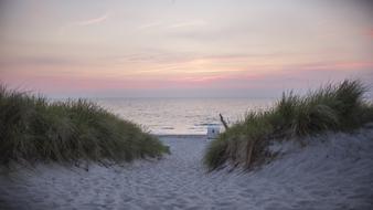 Baltic Sea Beach on Sunset