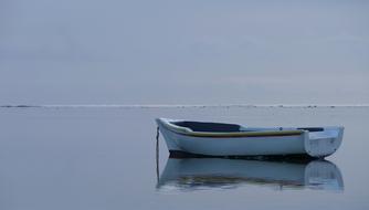 Twilight Sunset Beach boat