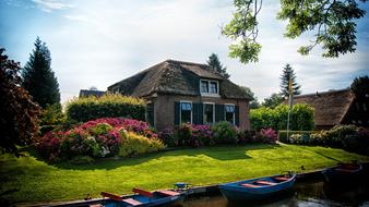 Cottage on a farm in the netherlands