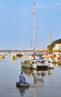 fisherman boat in the harbor