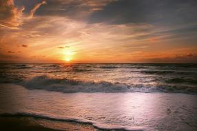 Sun Beach at Summer