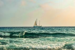 Boat at Waves Water