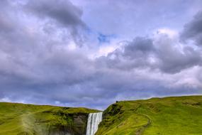Waterfall Iceland Water