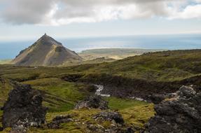 Landscape of Iceland mountain Hiking