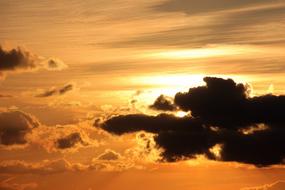 Sunset Dark Clouds sky