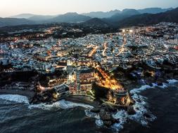 Dusk Nerja Malaga landscape