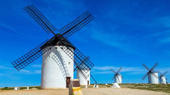 Windmill at blue Sky