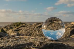 Glass Ball on North Sea Lower Saxony