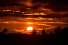 Sunset Setting landscape