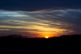 Sunset gold Sky Storm
