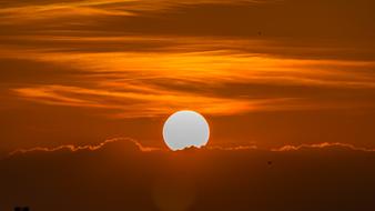 landscape of Sun Sunset Sky