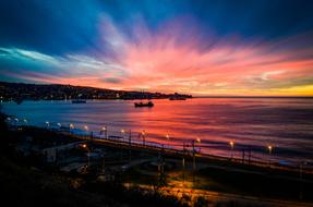 Orange Sunset Colorful Sky