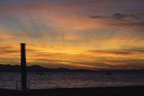 Sunset on Colorful Sky