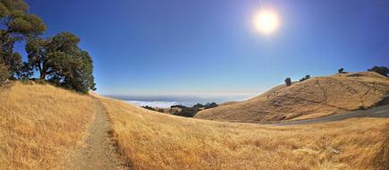 Ocean and Mountains in California