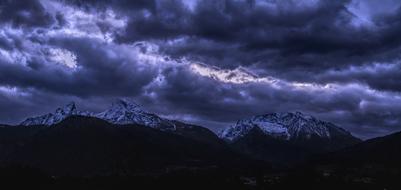 Watzmann Alpine at Sunset