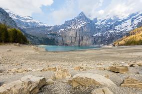 Background Beautiful mountains lake landscape