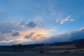 landscape of Sunset Sky Clouds