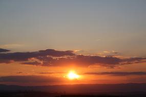 Sunset In The Evening Horizon