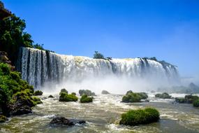 waterfall as a tourist destination in brazil