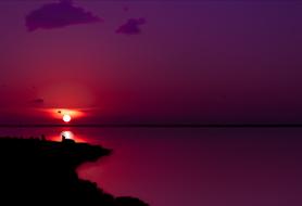 Sunset Coastline Landscape