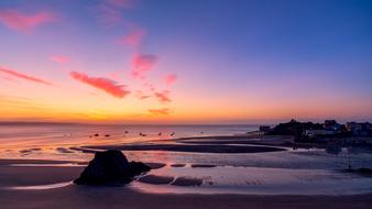 seascape during sunset