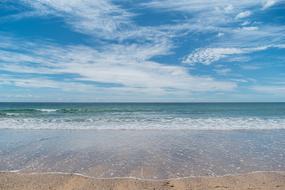 sandy beach on the sea coast