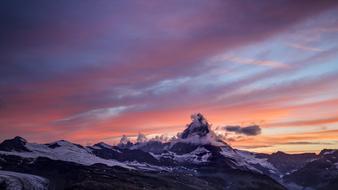 Landscape of Dawn Dusk mountain