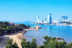 panorama of gulangyu island in china