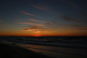 Sunset Dusk sea