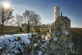 tower at Winter Architecture Nature