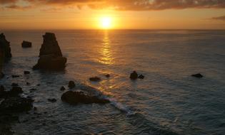 Sunset Water Dusk coastline