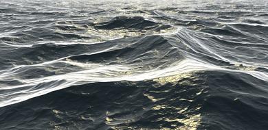 ocean wave movement close up