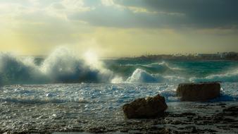 Rocky Coast Sea Sky