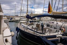 Yachts on Mallorca Sea harbour