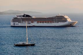 Cruise Ship in Sea