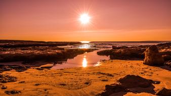 Sunset Sea Dusk
