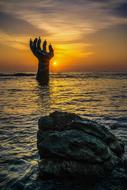 Homigot, Hand of Coexistence at Sunrise, South Korea, Pohang