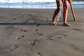 Sandy Footprints close-up