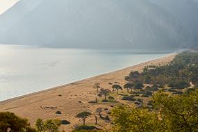 Landscape of Marine sand Beach