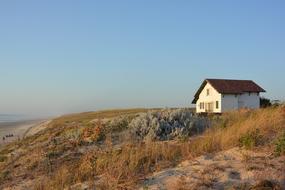 Beach House at sand dune Nature