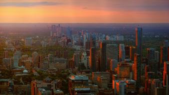 Urban Landscape of City Panorama