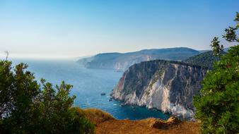 landscape of Cliff Sea Rocks