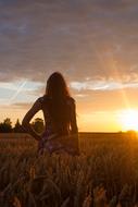 Sunset Girl Young