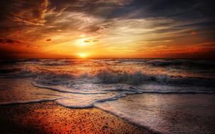 Sunset in Denmark at Summer