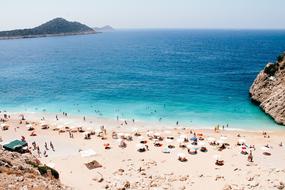 Kaputas Antalya Beach with people