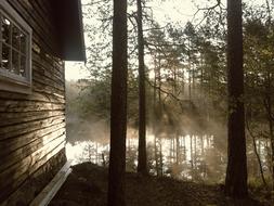Cabin Cottage Lake sun